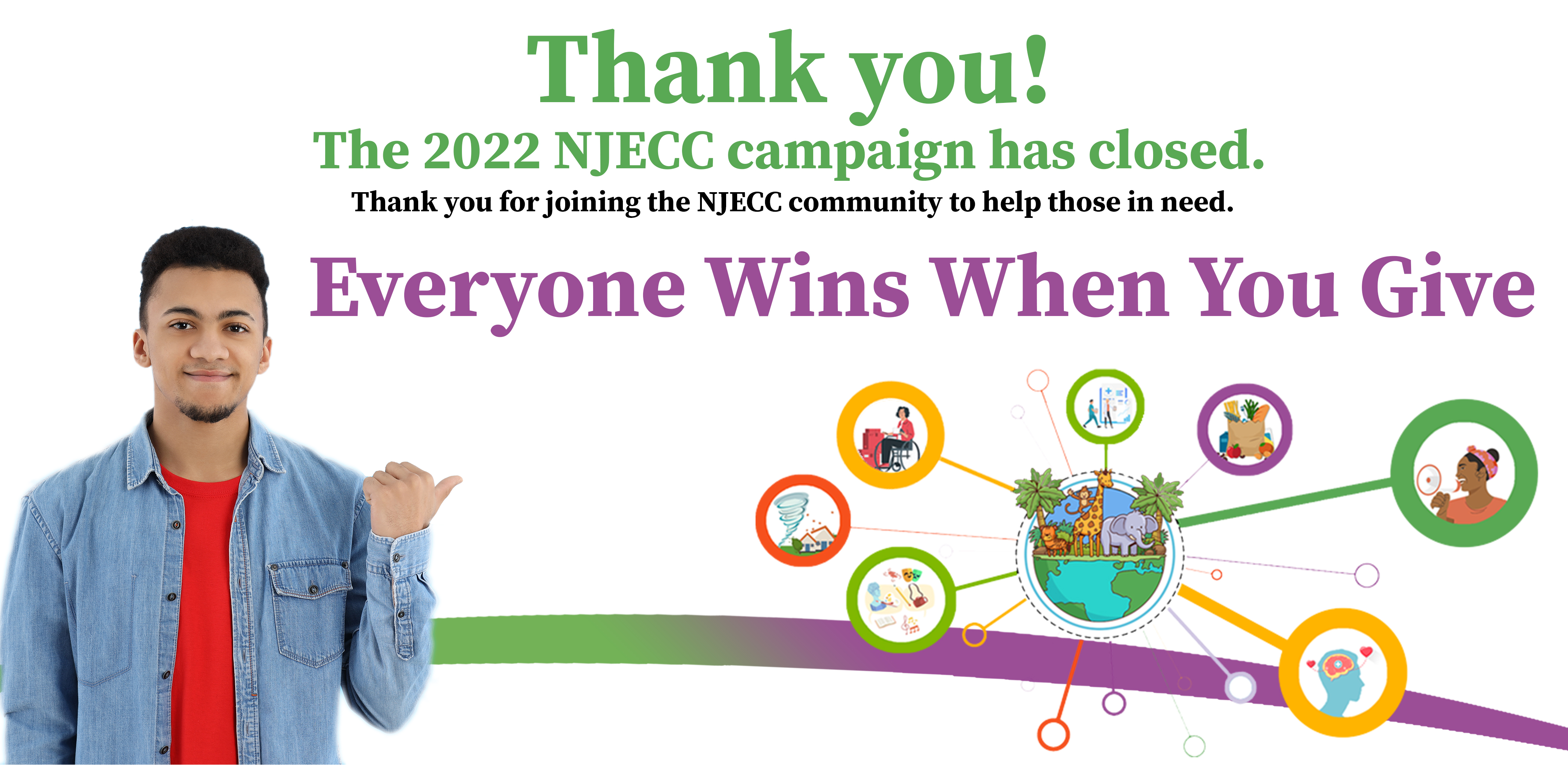 The NJECC has been extended to Jan 15th! Donate now