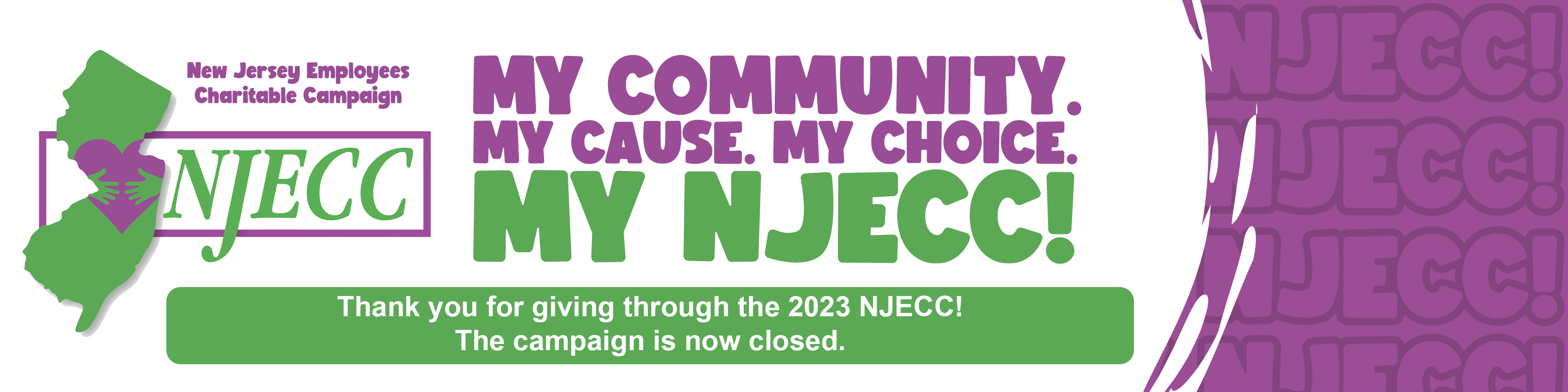 The 2023 NJECC campaign is closed. Thank you for giving!